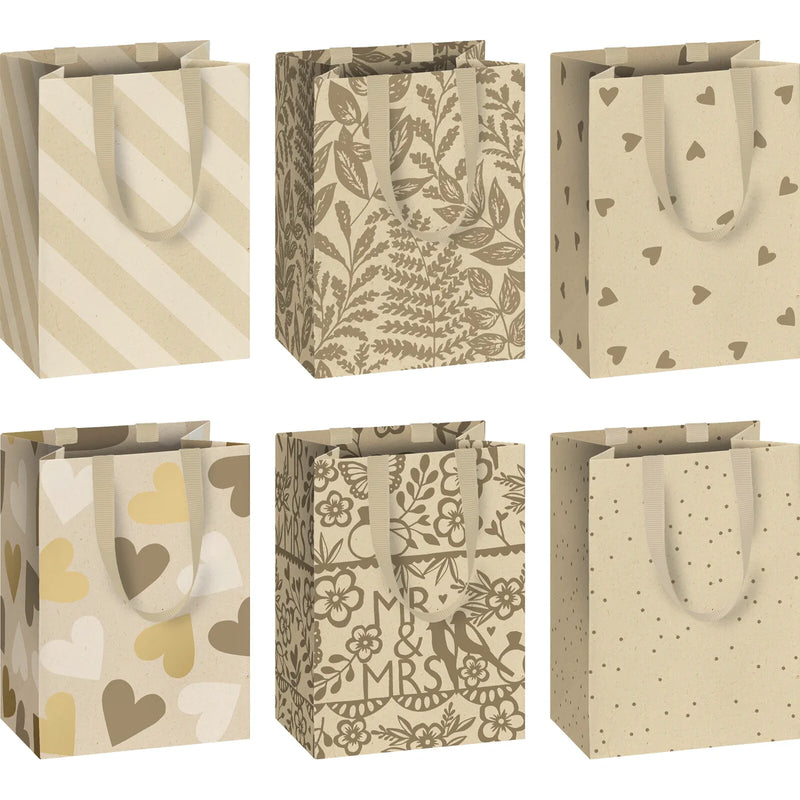 Cream & Beige Small Gift Bags