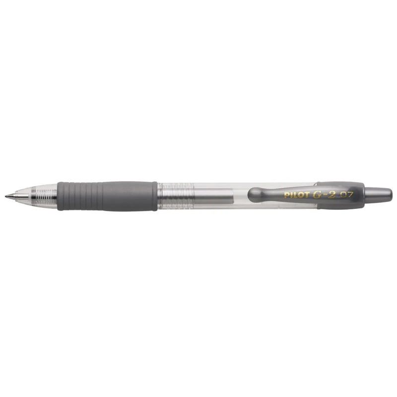 Silver Metallic Retractable Gel Pen