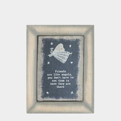 Friends Are Like Stars Embroidered Box Frame