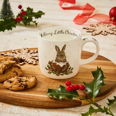 Wrendale Merry Little Christmas Rabbit Mug