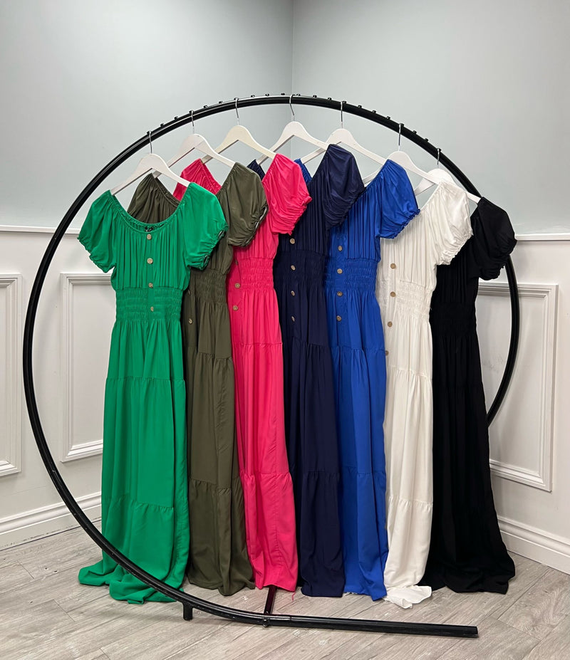 Penny Maxi Elastic Magic Dress - More Colours Available