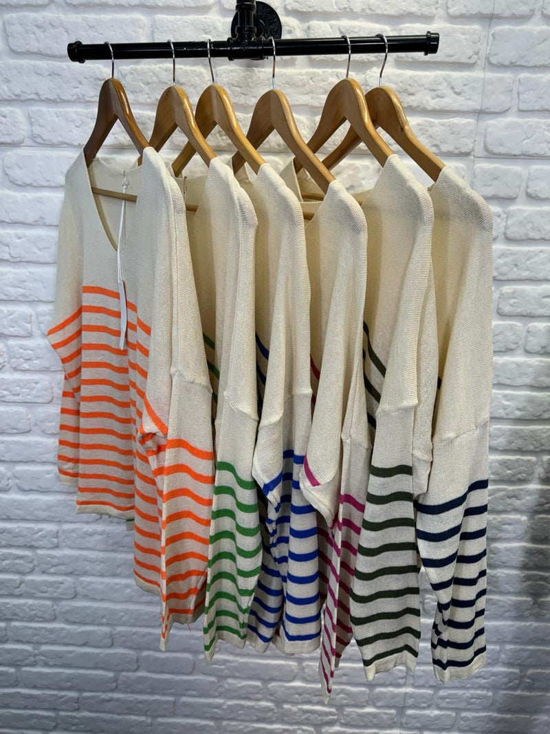 Sally Stripe Jumper - More Colours Available