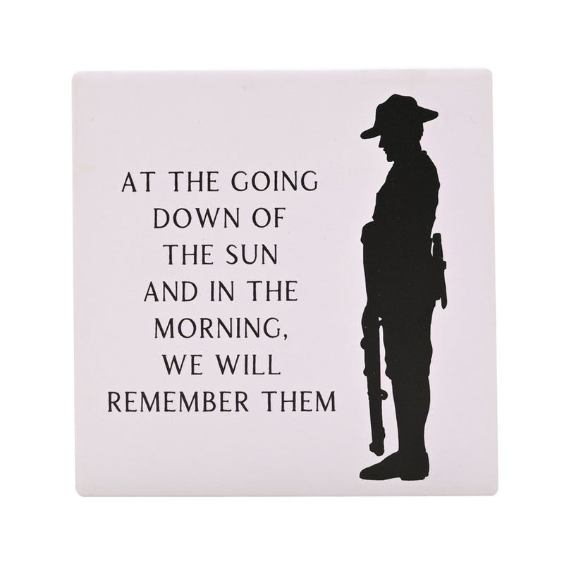 Remembrance Memorial Soldier Coaster