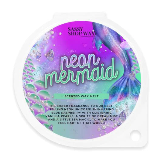 Small Neon Mermaid Wax Melt