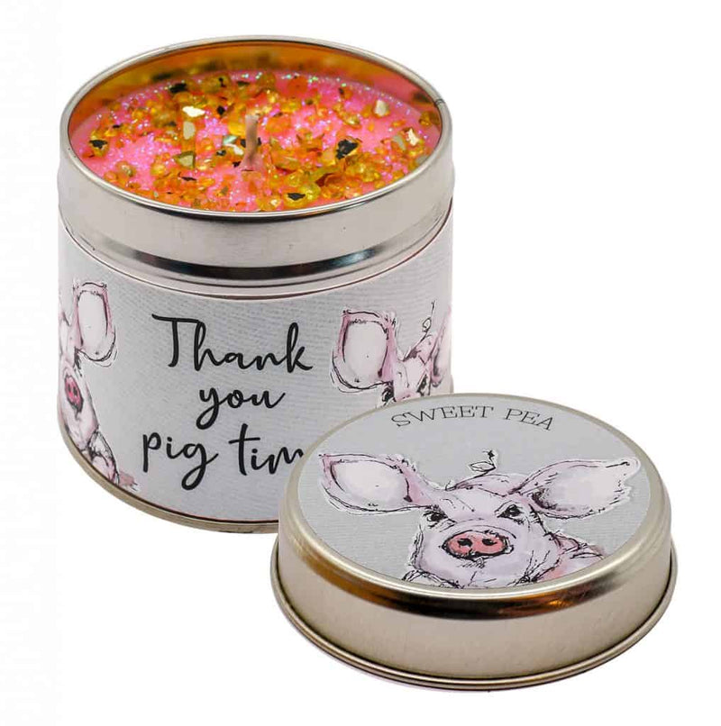 Thank You Pig Time Candle