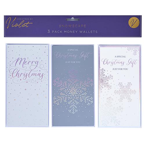 Pack Of Three Christmas Money Wallets