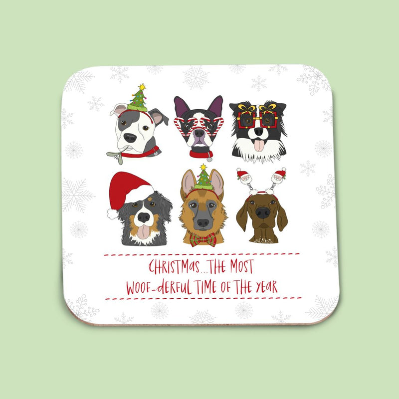 Christmas Dog Coaster