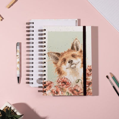 'Poppy Fields' Fox A5 Notebook