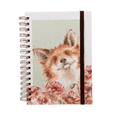 'Poppy Fields' Fox A5 Notebook