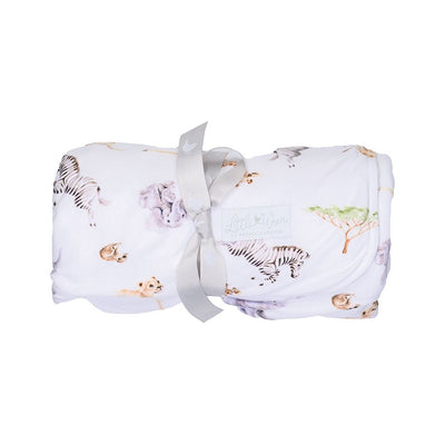 ‘Little Savannah’ African Animal Baby Blanket