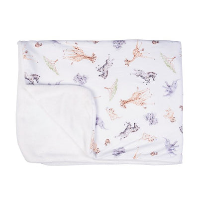 ‘Little Savannah’ African Animal Baby Blanket