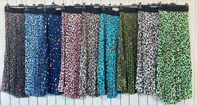 Marley Leopard Pleated Skirt