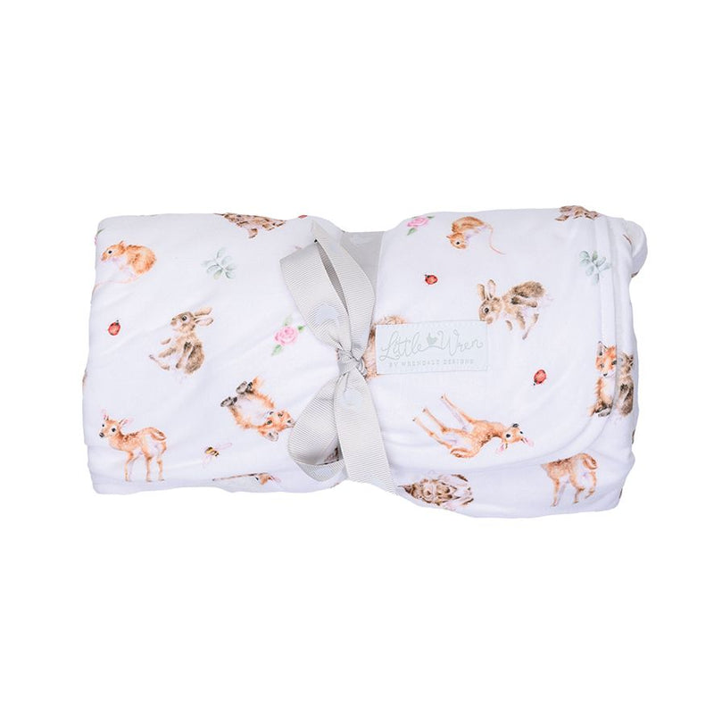 ‘Little Forest’ Woodland Animal Baby Blanket