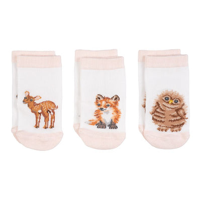 ‘Little Forest’ Woodland Animal Baby Socks 0-6 Months