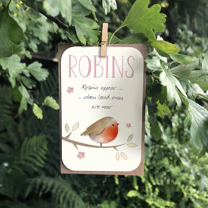 Robins Appear Keepsake Card