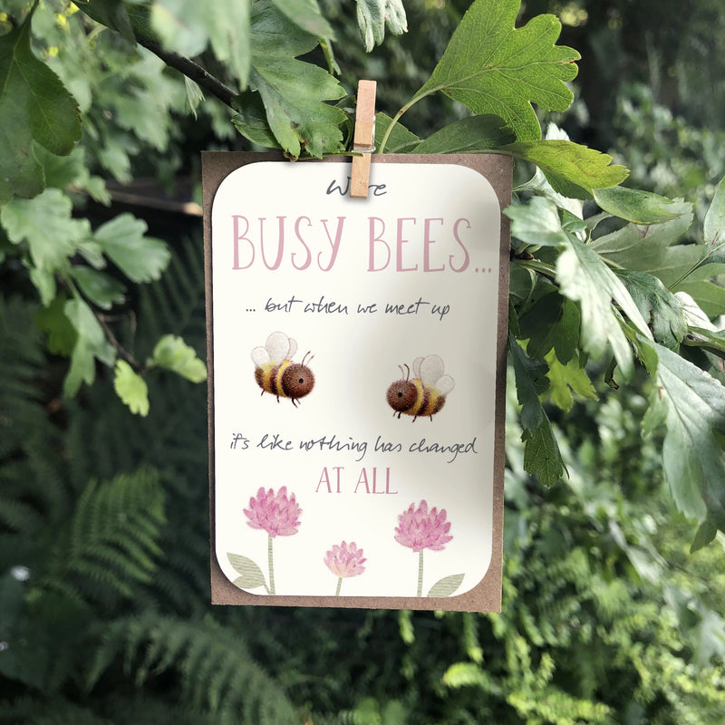 Busy Bees Keepsake Card