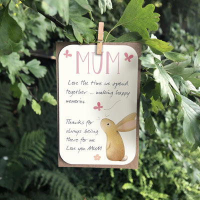 Mum Rabbit Keepsake Card