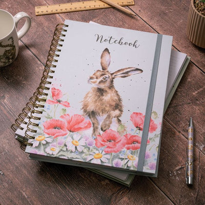 'Field Of Flowers' Rabbit A4 Notebook