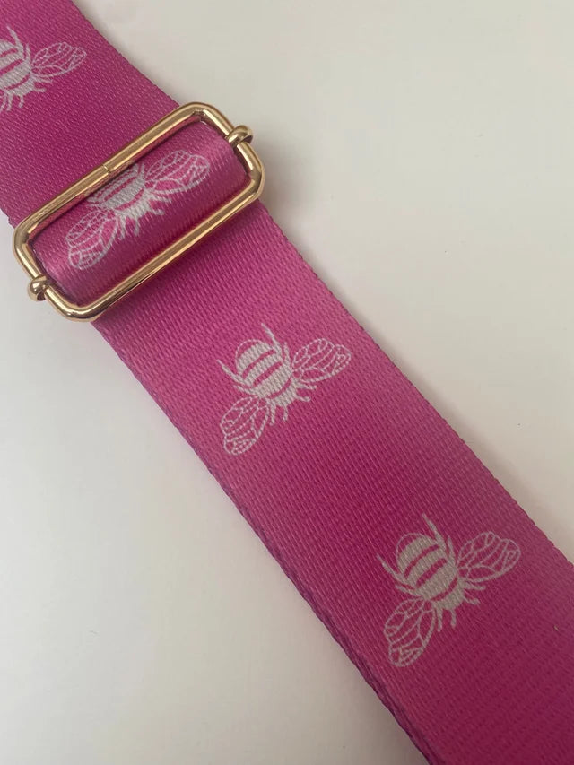 Pink Bee Bag Strap Just Love Studio UK