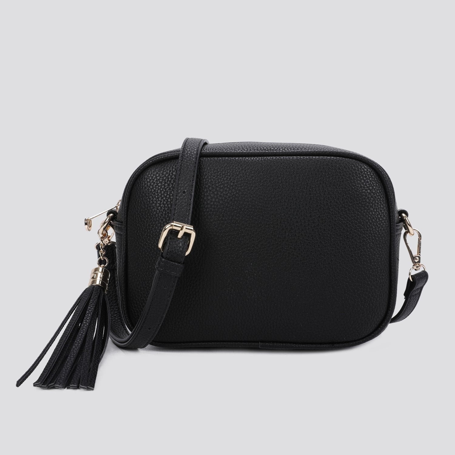 Large Tassel Camera Bag Black Just Love Studio UK