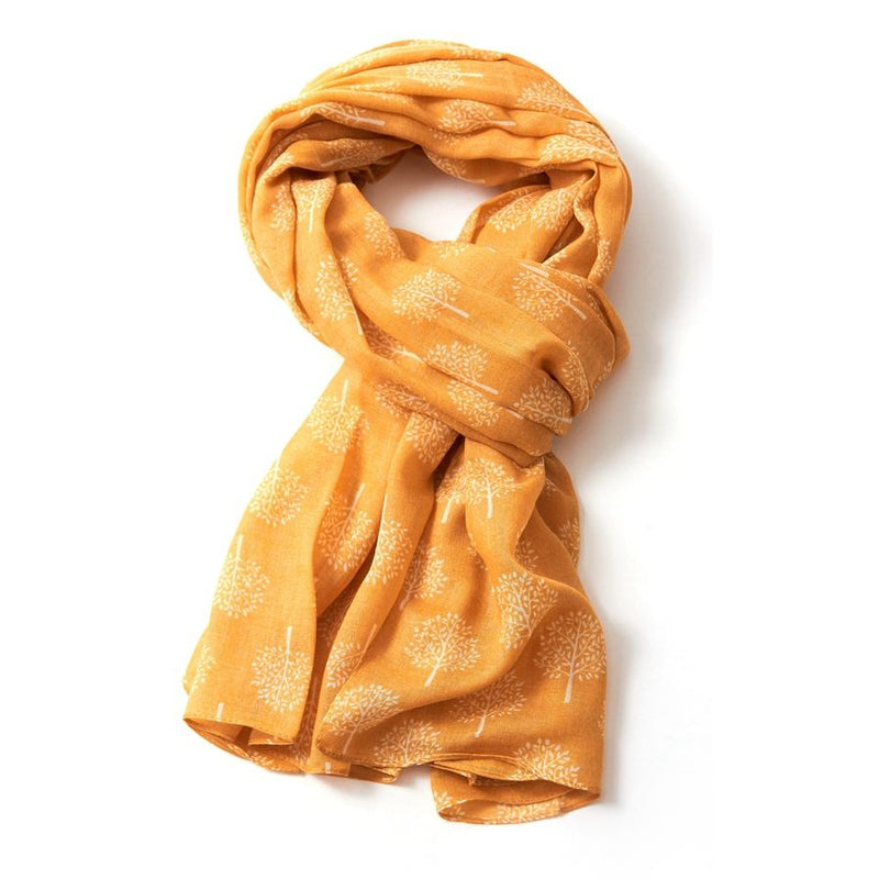 Mustard Mulberry Trees Scarf