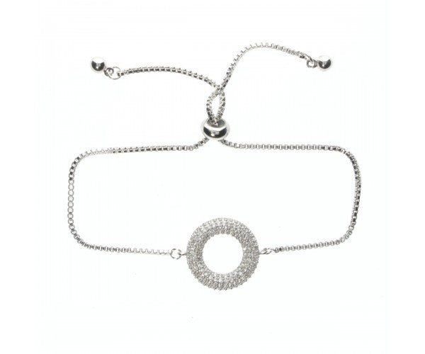 Silver Ring Adjustable Bracelet