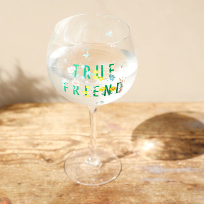 True Friend Gin Glass
