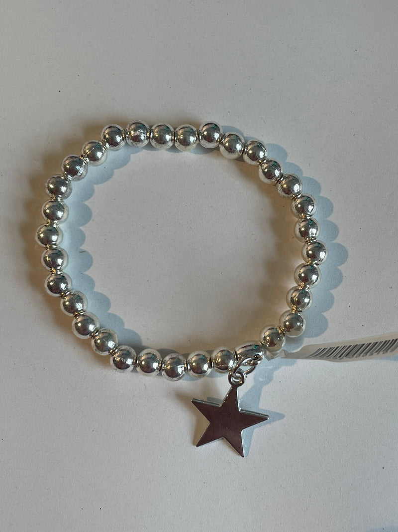 Silver Star Elastic Bracelet