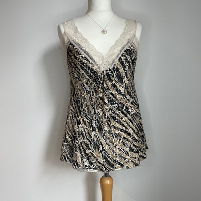 Lucy Animal Print Lace Camisole - More Colours Available