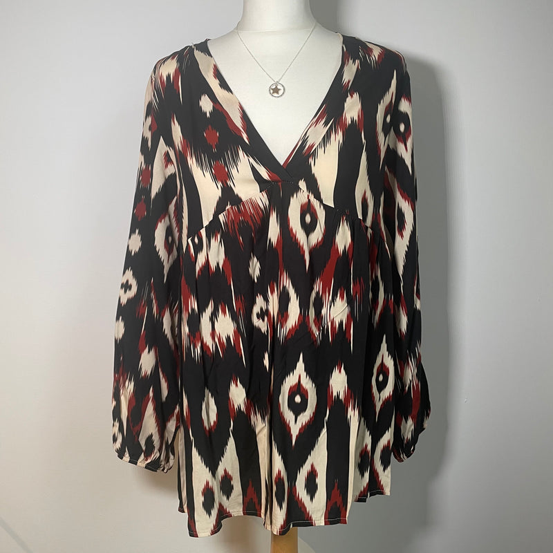 Jane Abstract Blouse - More Colours Available