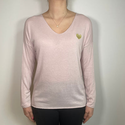 Lisa Gold Heart Jumper - More Colours Available