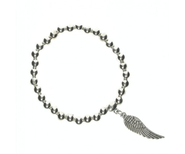 Silver Wing Elastic Bracelet