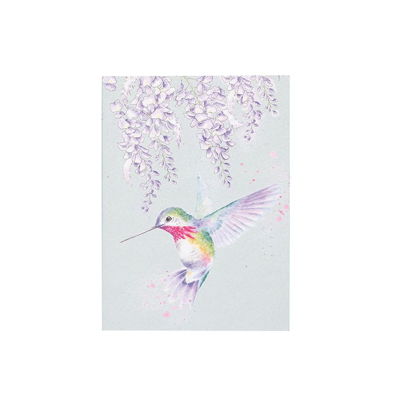 ‘Wisteria Wishes’ Hummingbird A6 Notebook