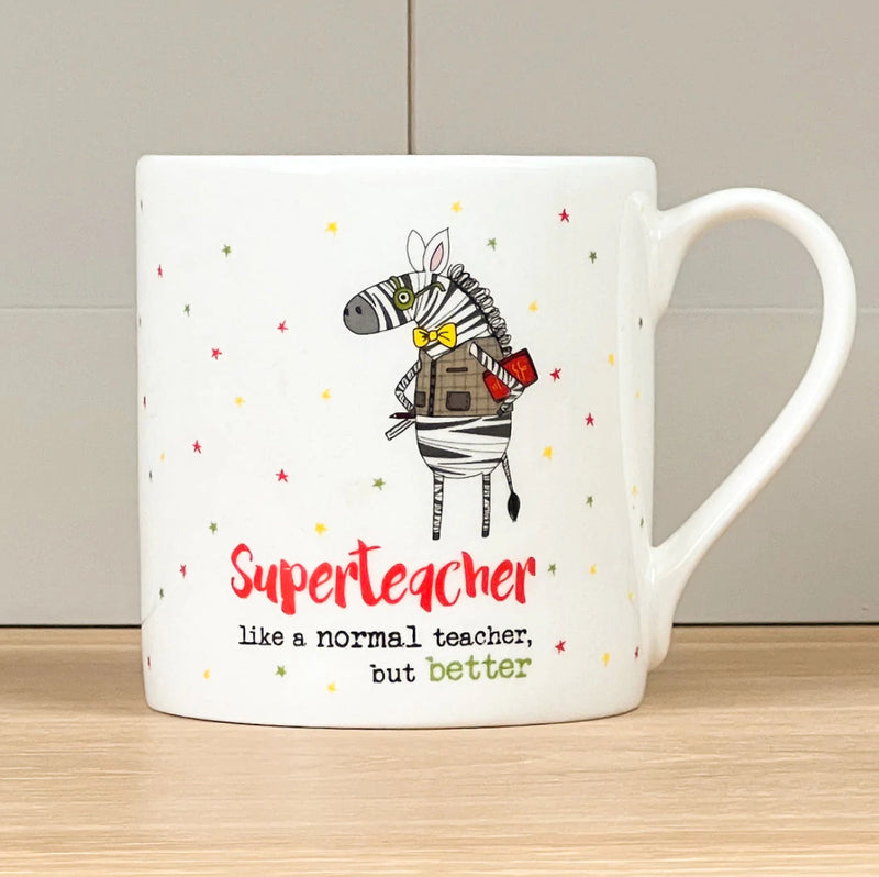 Superteacher Zebra Mug