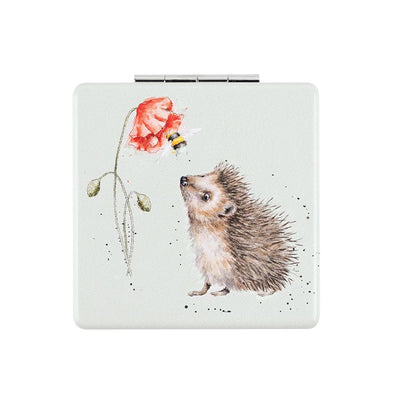 Busy As A Bee Hedgehog Compact Mirror