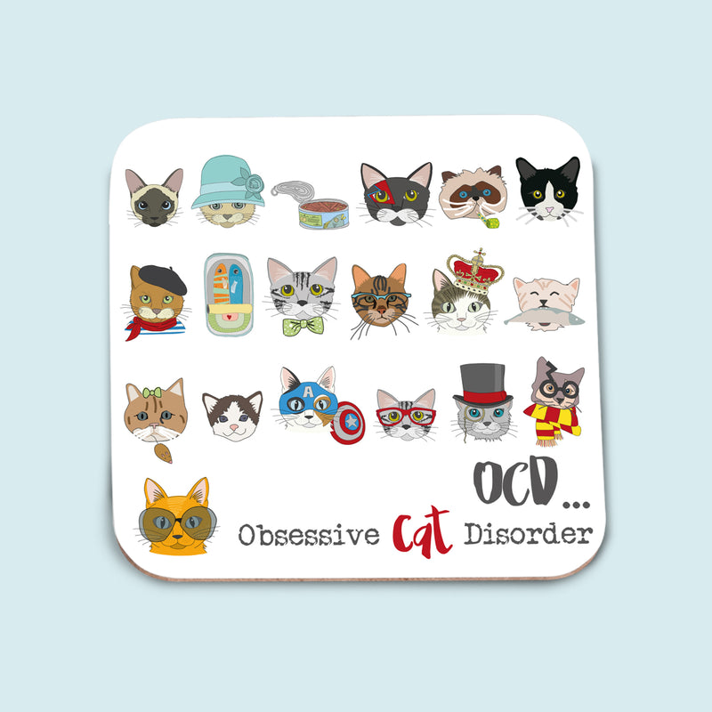Obsessive Cat Disorder Coaster