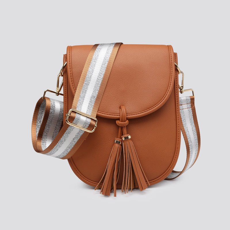 Brown Satchel Bag With Strap