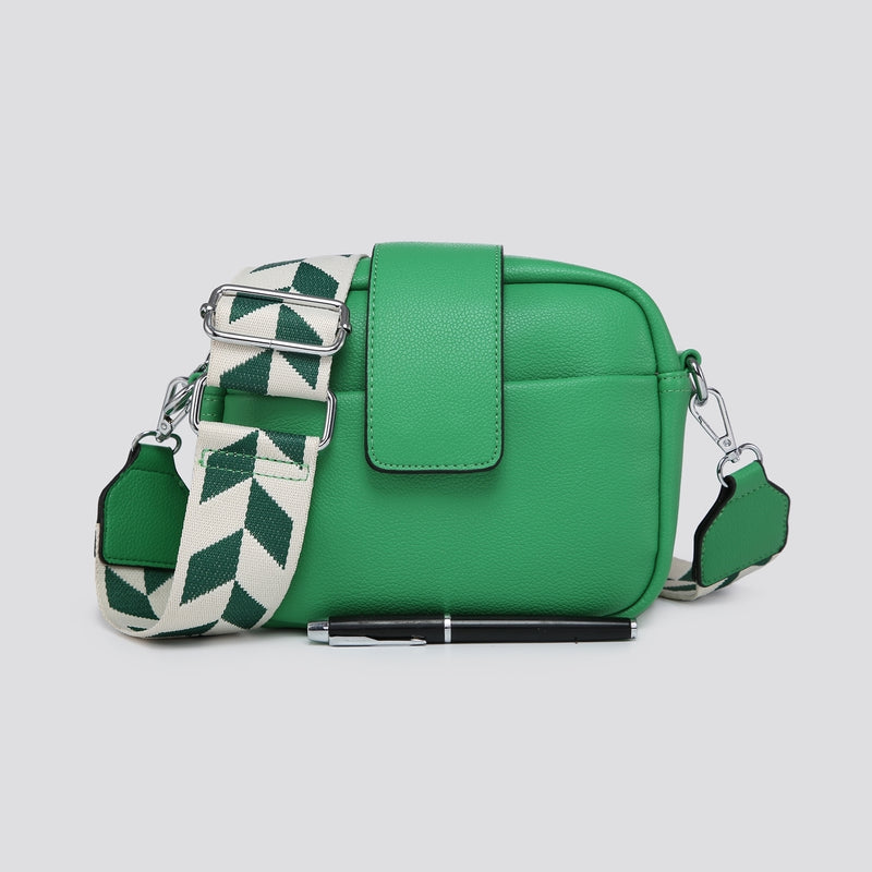 Small Green Camera Bag & Matching Strap