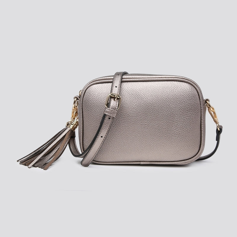 Tassel Camera Bag Dark Metallic Grey