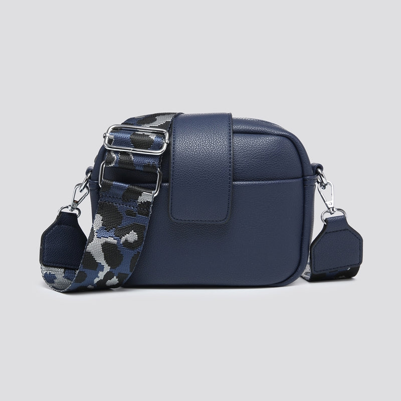 Small Navy Camera Bag & Matching Strap