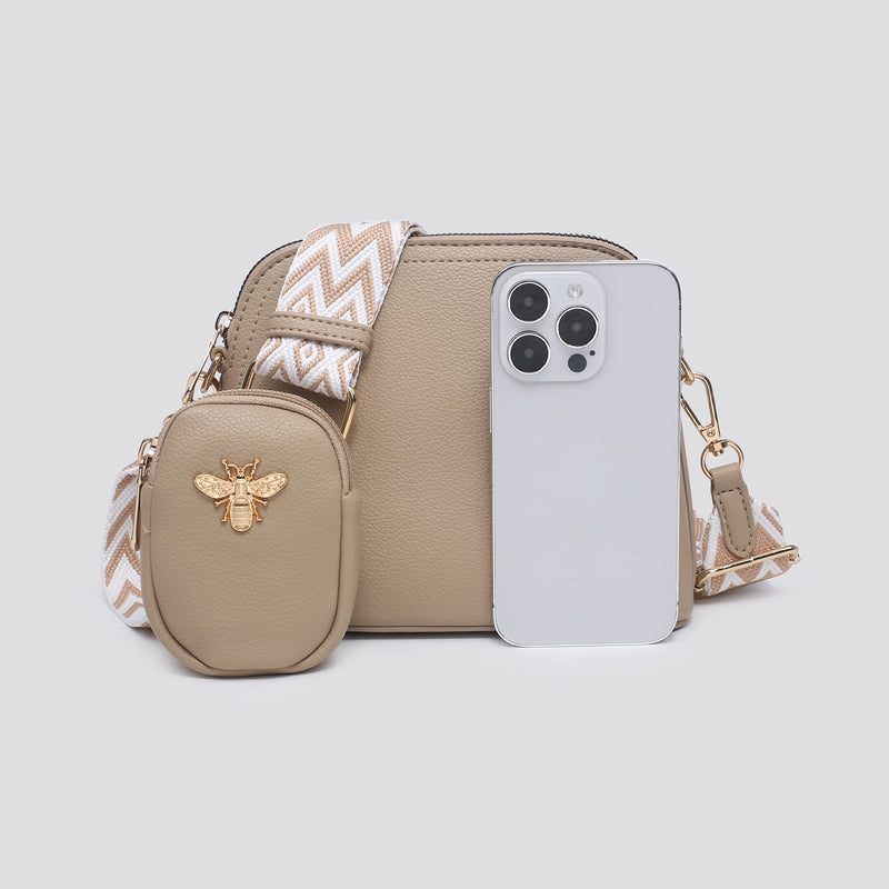 Metallic Bee Bag & Purse Set
