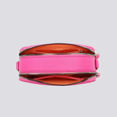 Small Double Zip Tassel Camera Bag Gold