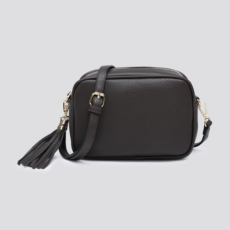 Tassel Camera Bag Chocolate Brown