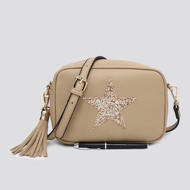 Glitter Star Sand Camera Bag
