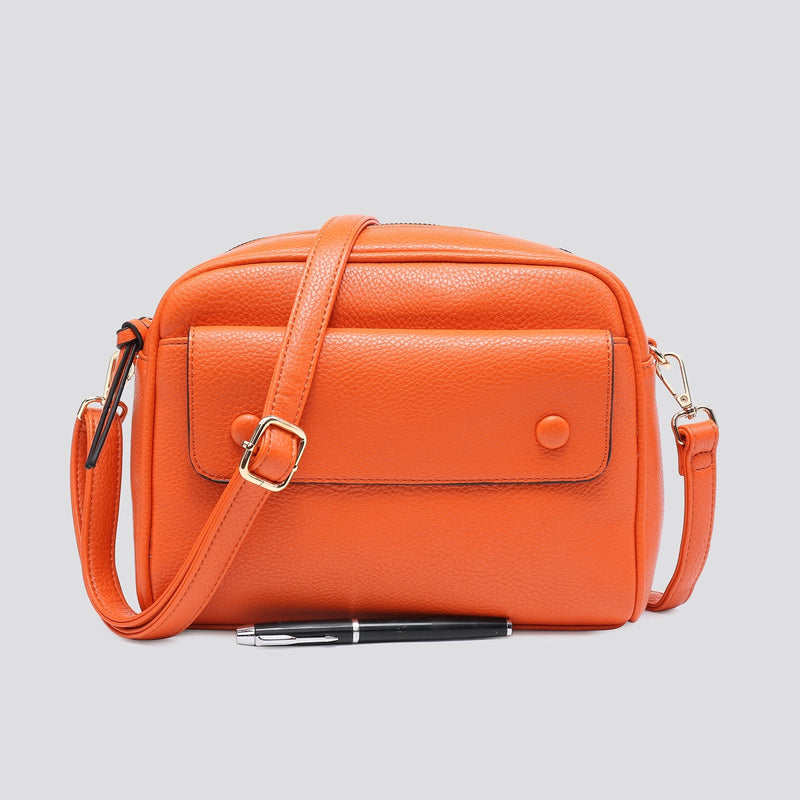 Medium Orange Camera Bag