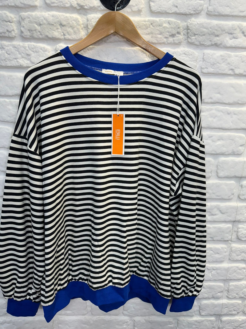 Megan Stripe Sweatshirt