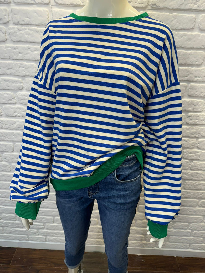 Megan Stripe Sweatshirt