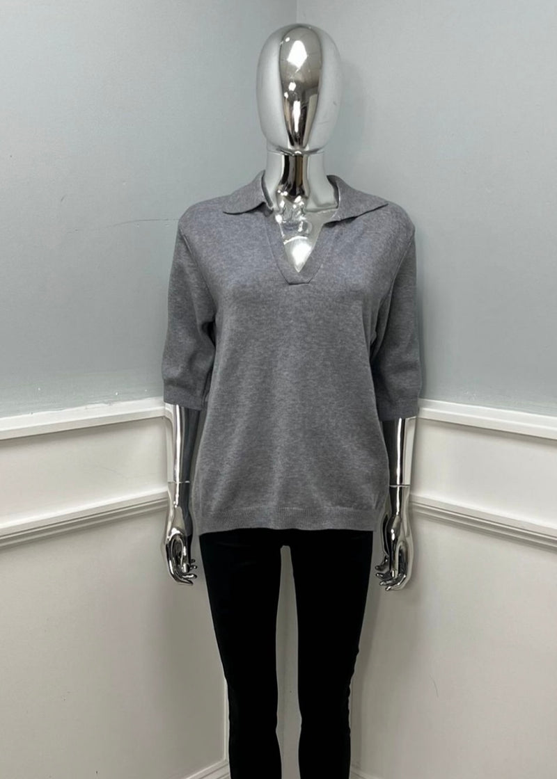 Tyla V Neck Knit Top - More Colours Avaialble