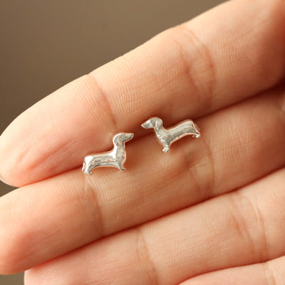 Sausage Dog Stud Earrings