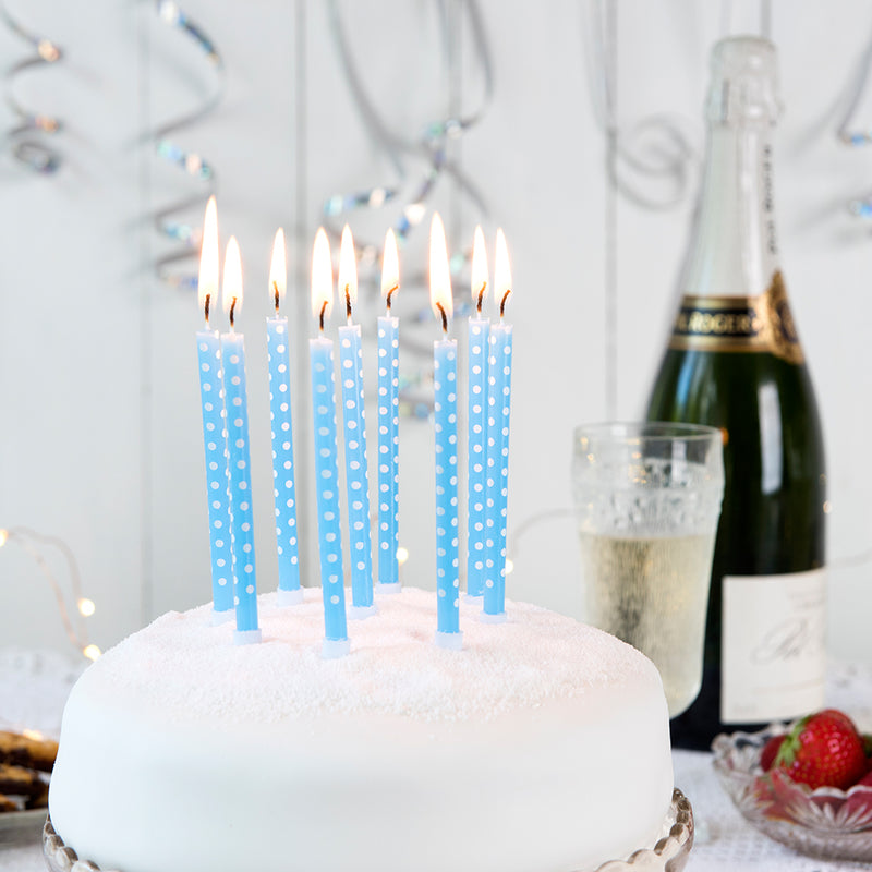 Blue Birthday Candles